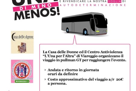 Non una di meno – Manifestazione del 26 novembre 2016 a Roma: la Casa delle donne di Viareggio organizza il viaggio per prendervi parte! Non una di meno – Manifestazione del 26 novembre 2016 a Roma: la Casa delle donne di Viareggio organizza il viaggio per prendervi parte!